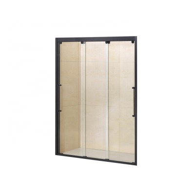 High Quality Black 3 Glass Sliding Door Shower Cabinet Enclosure Large Shower Room for Bathrooms