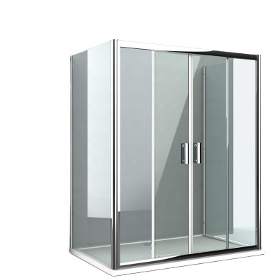 Quality Square Shower Enclosures 6mm Tempered Safety Glass Simple Shower Cabinet Shower Rooms